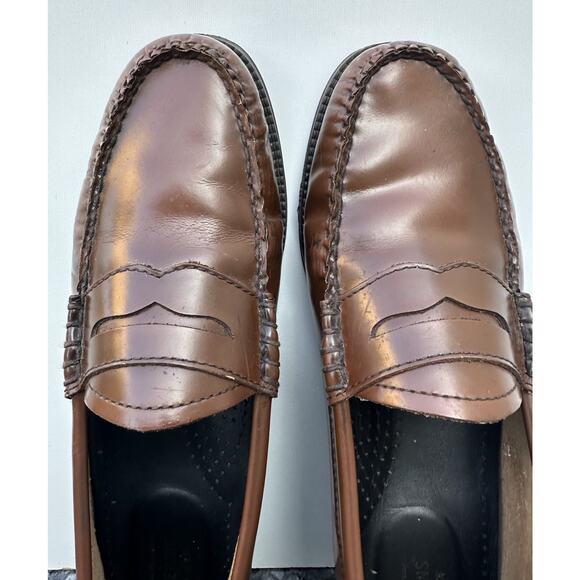 G.H. Bass Weejuns Whitney Women's brown Leather Penny Loafer Shoe SZ 8 - Picture 8 of 16